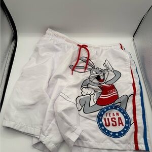 Team USA Bugs Bunny Shorts looney tunes men’s small